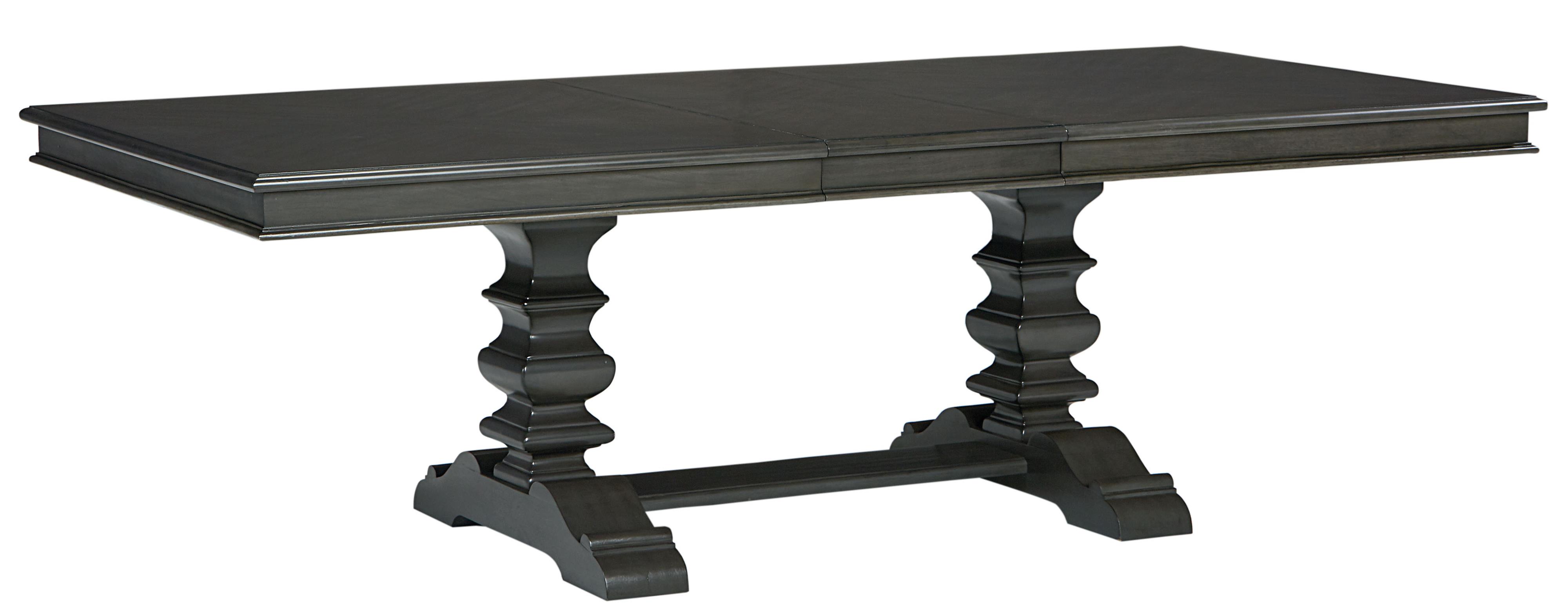 Standard Furniture Garrison Trestle Dining Table with Smooth Grey